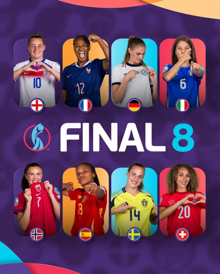 华体会网站-女足欧洲杯八强出炉：瑞典vs英格兰、法国vs德国、西班牙vs瑞士